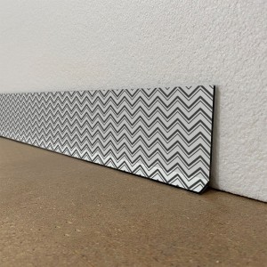 Plinthes déco intérieur maison dibond motifs Chevrons