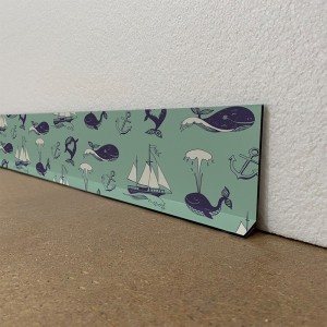 Plinthes déco intérieur maison dibond motifs Océan