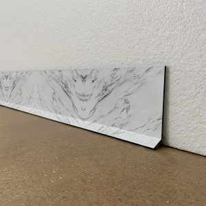 Plinthes déco intérieur maison dibond motifs Marbre Blanc