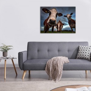 Tableau en toile déco intérieur murale Vaches