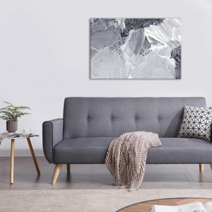 Tableau en toile déco intérieur murale Peinture Gris