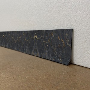 Plinthes déco intérieur maison dibond motifs Marbre Noir et Or