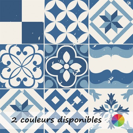 Crédence Cuisine Carreaux à motifs géométriques